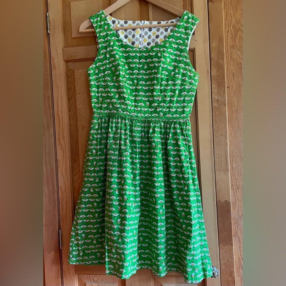 Handmade Bee Print Sundress, M